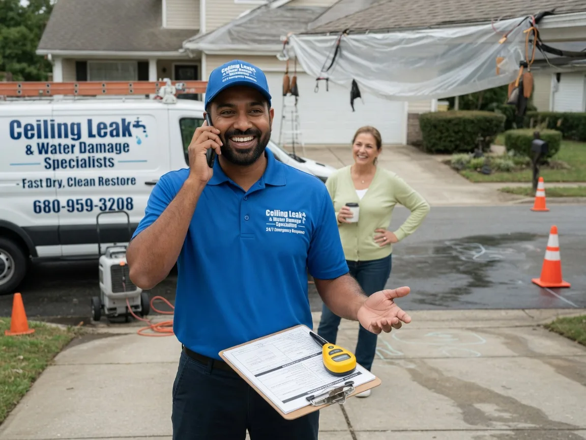 Ceiling Leak Cleanup Ozona, TX FAQs